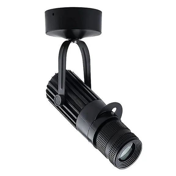 Surface Mounted Spotlight Adjustable Focal Length Led Spotlight Bar Restaurant Ktv Projection Lamp Zoom Ceiling Light Black Aluminum Led Surface Mount