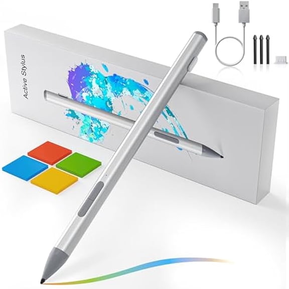 Surface Pen - Surface Pro Pen Stylus for Microsoft Surface Pro 11/9/10/8/X/7/6/5/4/3, USB-C Fast Charge,4096 Pressure, Palm Rejection, Surface Pro Stylus for Surface Go 4/3/2/Book/Studio