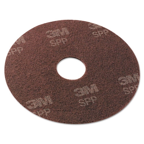 Surface Preparation Pad, 17" Diameter, Maroon, 10/carton | Bundle of 2