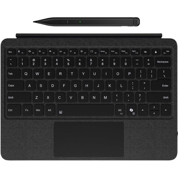 Surface Pro 12 Inch Keyboard & Slim Pen 2 Bundle, Portable Slim Type Cover with Multi-Touch Trackpad and Backlit Keys,Black