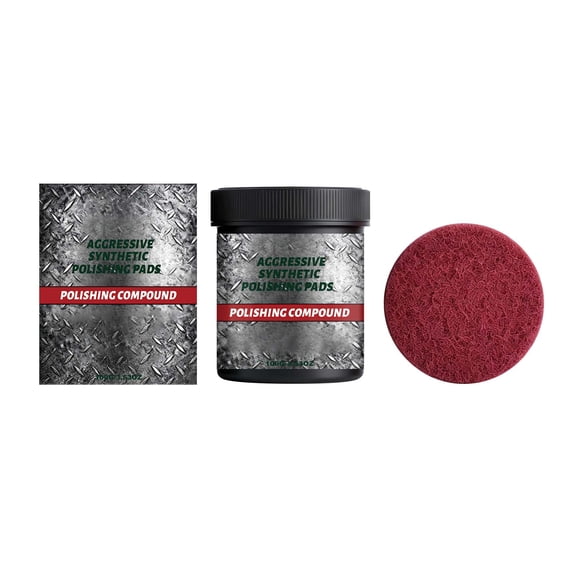 Surface Restoration Polish Kit with Pad Ultracut Compound Aggressive Synthetic Pads Multi Surface Car Paint Corrector(100G 1PC)