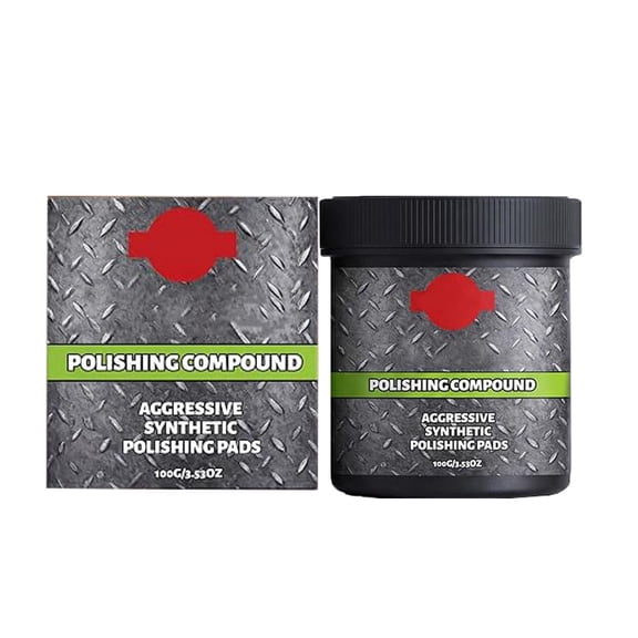Surface Restoration Polish with Pad - Deep Cleaning Polishing Paste, Furniture Cleaning Cream, Repairs Wear & Restores Shine for Faucet, Sinks, Marble, Appliance