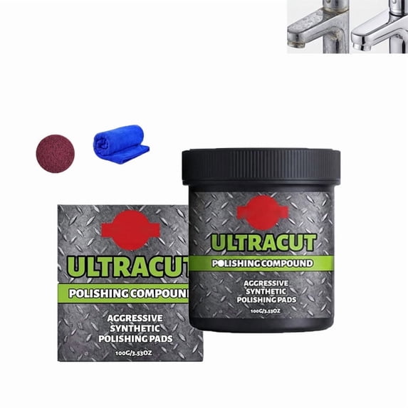 Surface Restoration Polish with Pad, Multi-Surface Scratch Remover, Polishing & Surface Protection (1 Pcs)