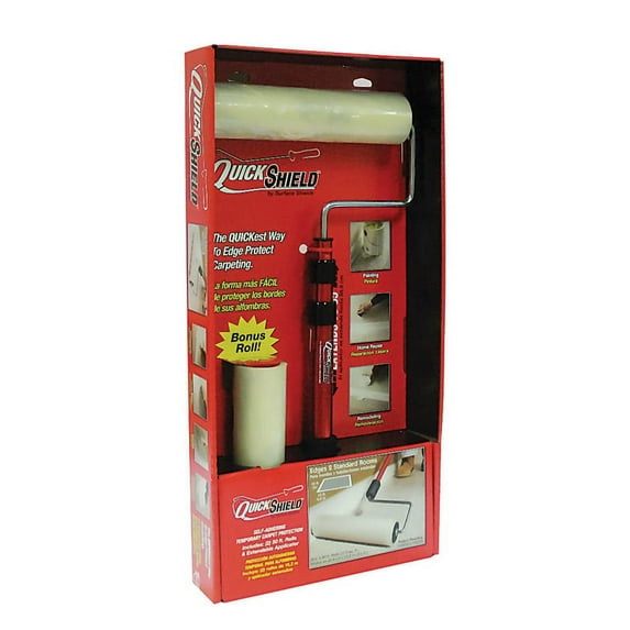 Surface Shields Quick Shield Carpet Protection 2 mil x 9 in. W x 50 ft. L Polyethylene Clear