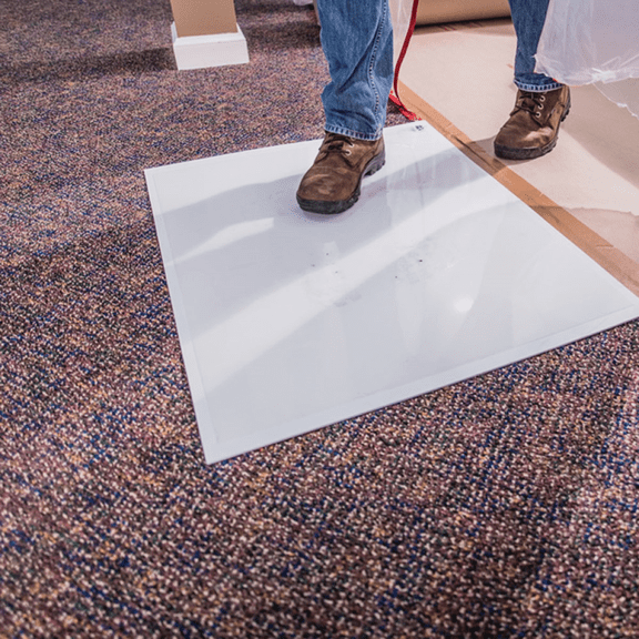 Surface Shields Step N Peel Clean Mat Floor Protector - Single Pack  Residential Use, Standard Application