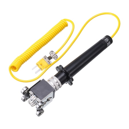 Surface Thermocouple Probe K Type PT100 Yellow Coiled Wire 50 to 500C for Temperature Senor