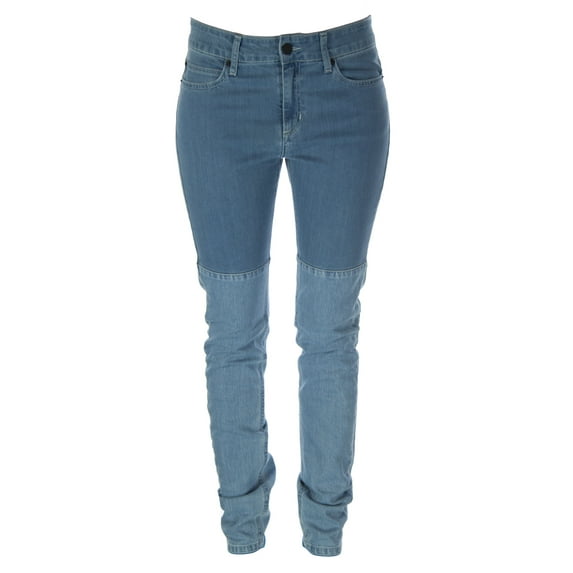 Surface to Air Women's Horizontal Super Skinny Jeans 27 Light Blue