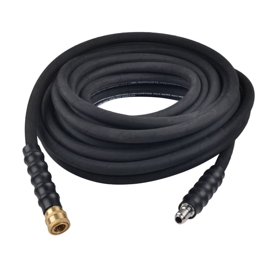 SurfaceMaxx 3/8-in x 50-ft Steel & Polyester Braided Pressure Washer Replacement Hose, Rubber Outer Jacket