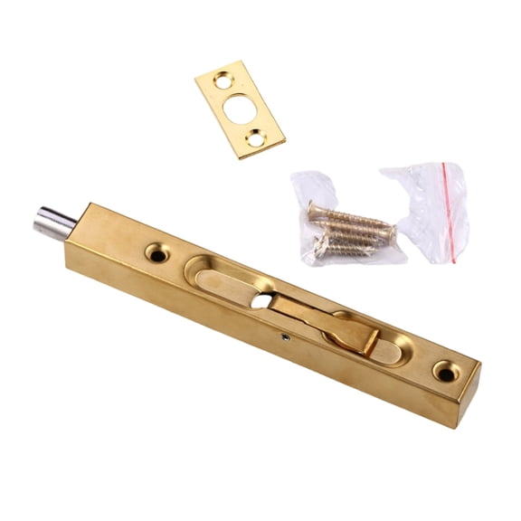 Surfaces Mount Flush Bolt Lock Reversible Security Mechanism Sliding Door Security Lock for Sliding French Storms Door