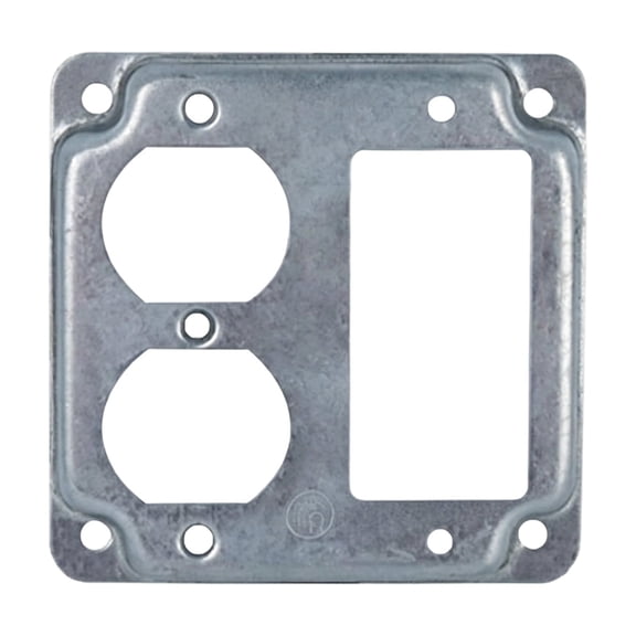 Surfaces Mount Junction Box Cover Square Metal Box Panel 4X4Inch Rustproof Receptacle Electrical Boxes Cover Enduring