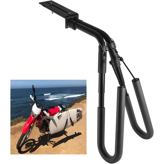 Surfboard Bike Rack Surfboard Scooter Moped Bike Rack Portable Bike Surfboard Rack Bicycle Surf Board Carrier Scooter/Moped Surfboard Rack for Sports Outdoors(Black)