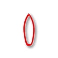 thumbnail image 1 of Surfboard Cookie Cutter (4 Inch)- Fast Shipping - Sharp Edges - Exceptional Quality, 1 of 5