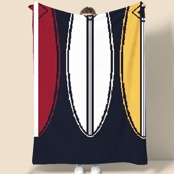 Surfboard Design Wall Tapestry 70.07x90.55 Inches - Coastal Style Decor for Bedroom, Living Room, Dorm