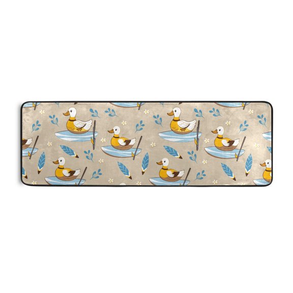 Surfboard Duck Runner Rug 24x72 Inch Cushioned Non Slip Soft Absorbent Floor Mat