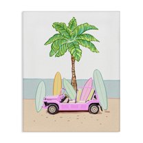 Surfboard Filled Car Canvas Wall Art, design by Ziwei Li