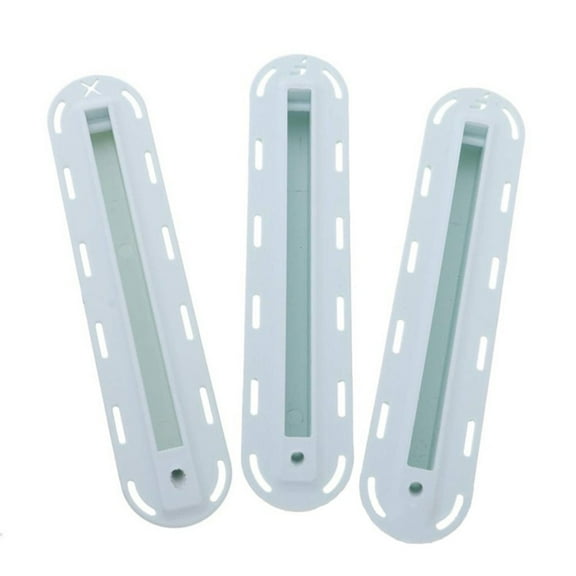 Surfboard Fin Boxes Made from PVC with Screws and Key, Designed for Long Lasting Durability and Performance (White)