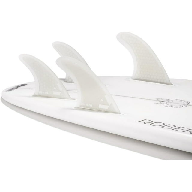 Surfboard Fins Quad 4 Set Future Compatible White Medium Fiberglass ...