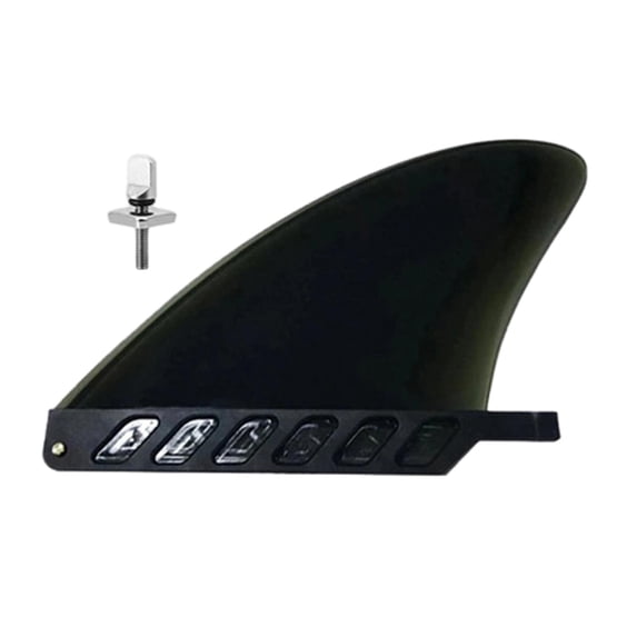 Surfboard Fins Single Center Fins Beach Quick Release Replacement Single Fin Black