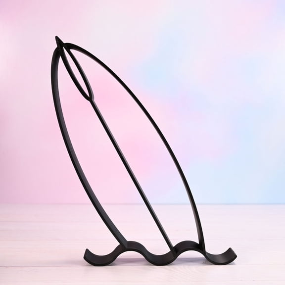 Surfboard Floating Sculpture, 3D Printed Line Art, Surf Gift Decoration