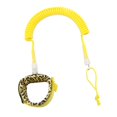 thumbnail image 1 of Surfboard Leash 10ft Paddle Board Ankle Strap TPU Portable Coiled Spring Leg Foot Rope Surfing Leash for Surfing Tied Surfboard Accessories Yellow, 1 of 8