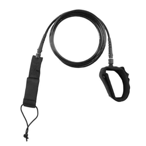 Surfboard Leash 8.23ft, 7mm Straight Leg Rope with Neoprene Ankle Cuff, Adjustable Surf Leash for Surfing Paddleboard