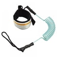 thumbnail image 1 of Surfboard Leash, 9 Feet surf Board Leash Paddle Board Leash-with Quick Release Ankle Cuff and Wallet-Safety and Durable(Blue), 1 of 9