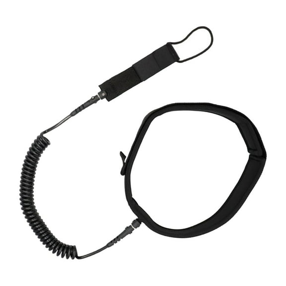 Surfboard Leash Surfing Leash Surfboard Waist Rope Coiled Straight Surf Leash for Water Sports Paddleboard Shortboard Longboard Skimboard 12FT