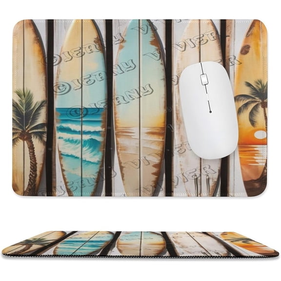 Surfboard Mouse Pad with Stitched Edge,Non-Slip Rubber Base,Premium-Textured, Gaming Mouse Pad for Wireless Mouse,Computers,Laptop,Office, Gift for Surfing Lovers 8"x10"