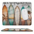thumbnail image 1 of Surfboard Mouse Pad With Stitched Edge,Non-Slip Rubber Base,Premium-Textured, Gaming Mouse Pad for Wireless Mouse,Computers,Laptop,Office, Surfer Gifts 10"x12", 1 of 8