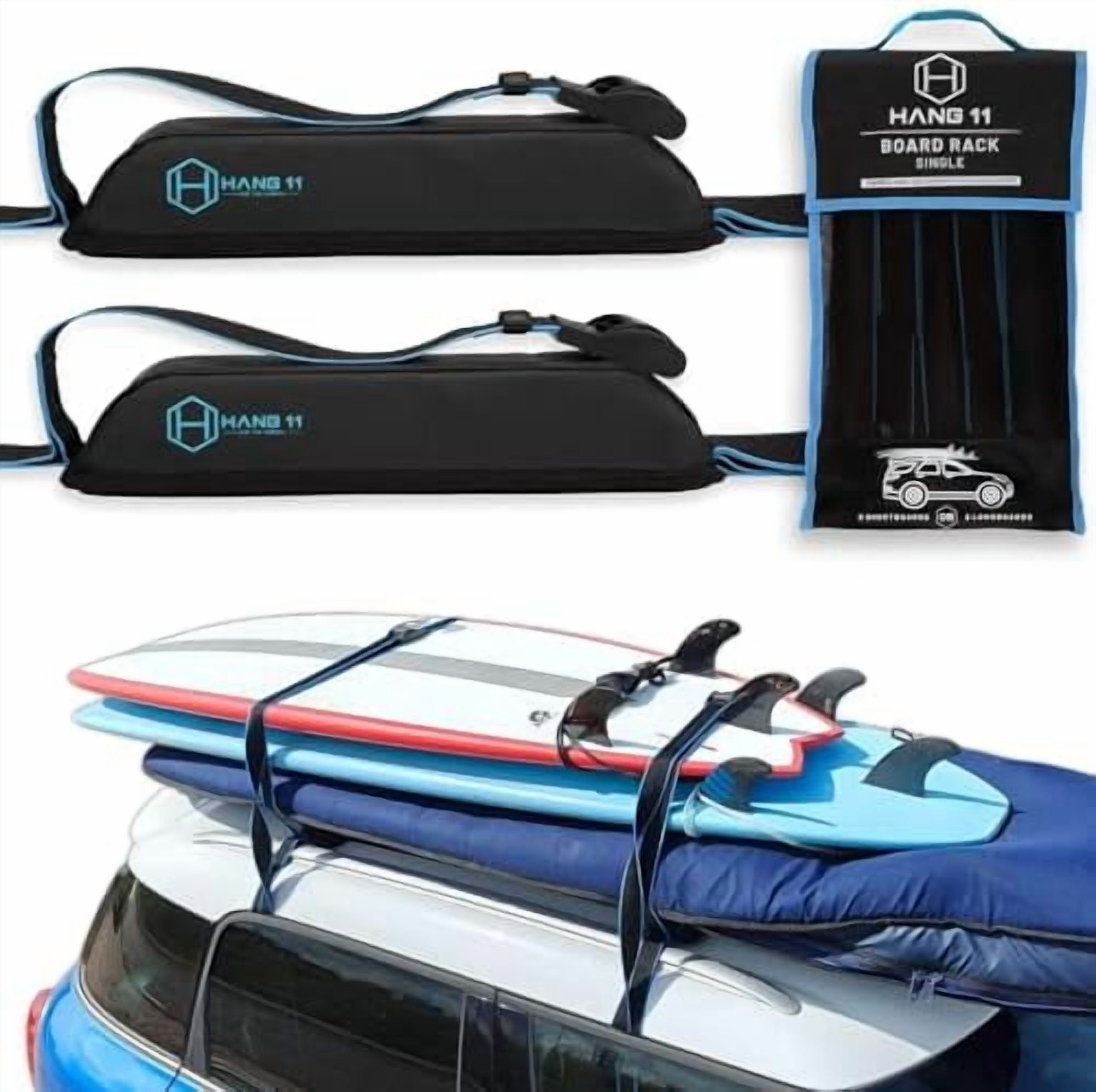 Surfboard Roof Rack Fits Any Vehicle, Carries up to Boards