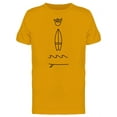 thumbnail image 1 of Surfboard Shaka Hand T-Shirt Men -Image by Shutterstock, Male Large, 1 of 2