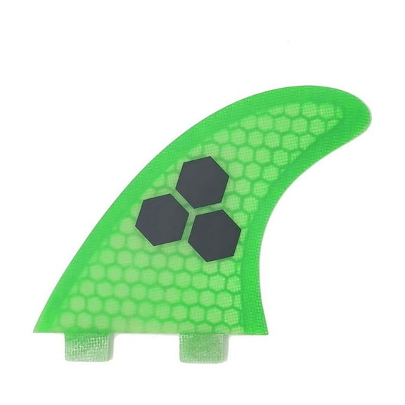 Surfboard Thruster Fins ,Fiberglass Honeycomb Hexagons Green,G5 Surf Fin, for Surf Boards, Surfing Longboard