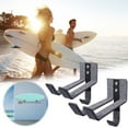 thumbnail image 1 of Surfboard Wall Hook Hanger | Wooden Paddle Board Mount | Fits 17x7.5x7.5cm | Horizontal Display | Includes Fastening Set, 1 of 9