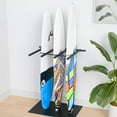 thumbnail image 1 of Surfboard Wall Mount - Vertical 4/6 Arms Storage with Rubber Mat, Paddle Rack for SUP, Ski, Skateboards, 1 of 6