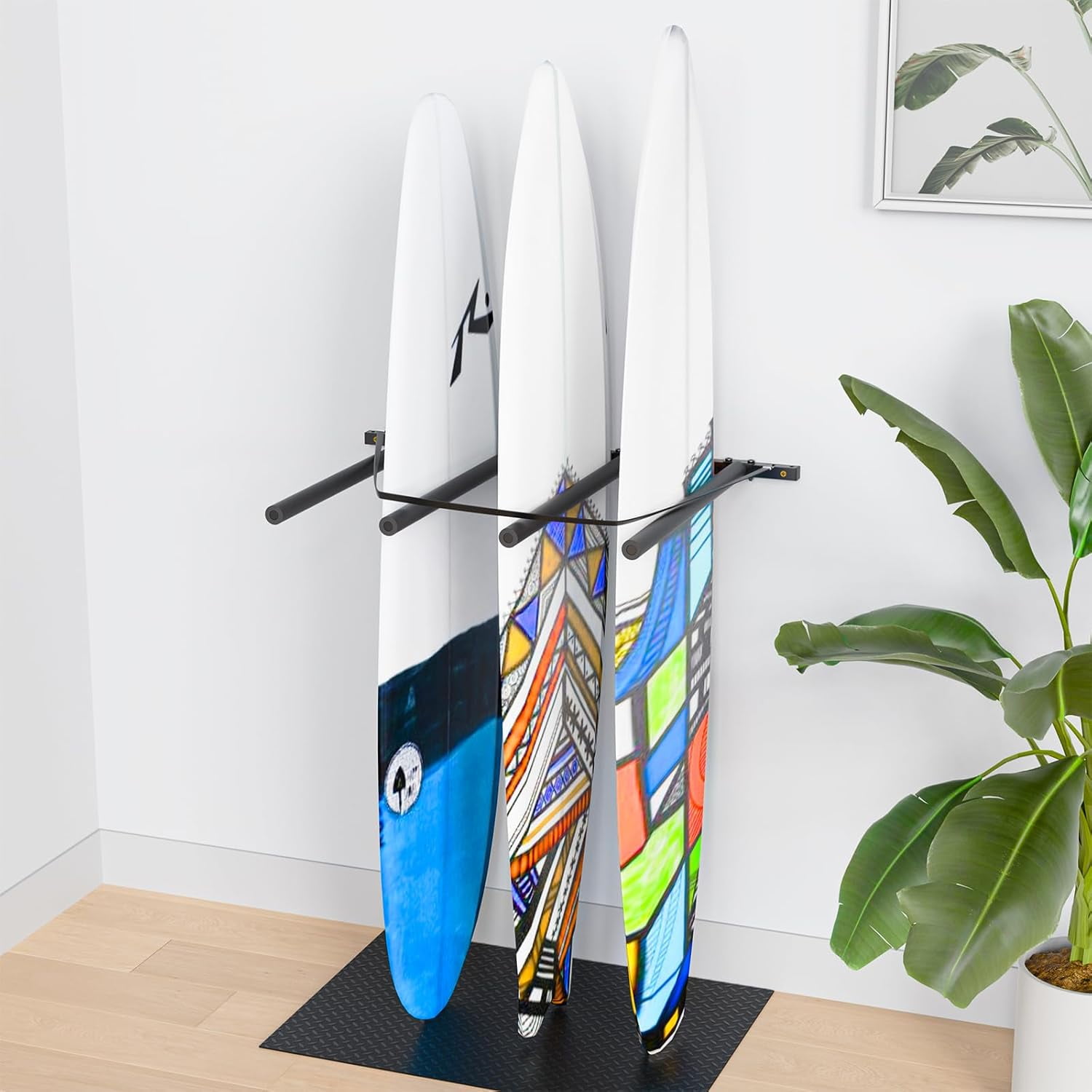 Surfboard Wandhalterung Aus Eschenholz - Für Boards Bis 15,9kg Pro Halterung