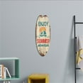 thumbnail image 1 of Surfboard Wall decor, Vintage Wall Art, 16X4 in Solid Wood, Nautical Wall decor, Beach Wall decor, Coastal Wall Art, Summer Party decorations, 1 Pc, 1 of 3