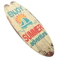 thumbnail image 1 of Surfboard Wooden Sign Beach Them Pendant Charming Decor Vintage Wall Outdoor Vacation Indoor Plaque, 1 of 6