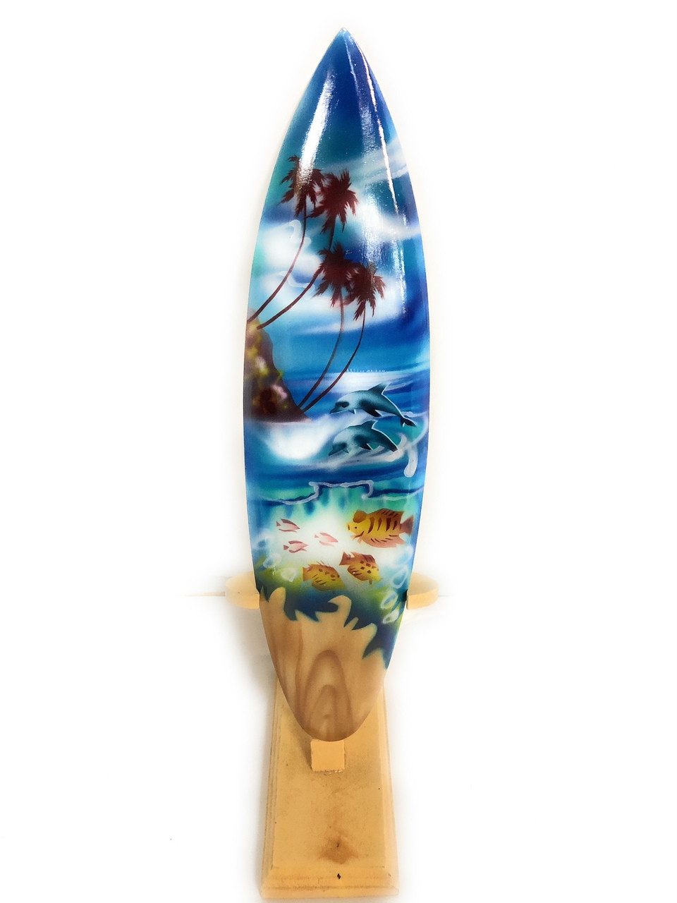 Surfboard w/ Stand Island Sealife Design 12" - Trophy | #lea03c30 ...