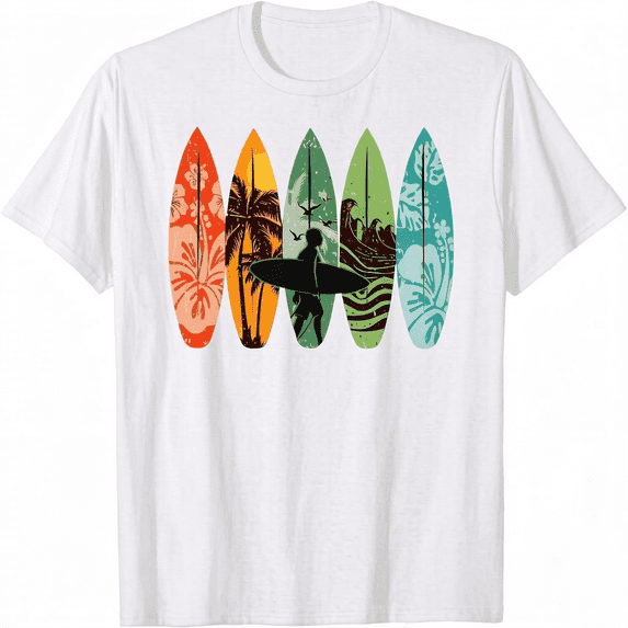 Surfboarder Hawaii Wave Surfing Surfboard Lover Beach Surfer T-Shirt