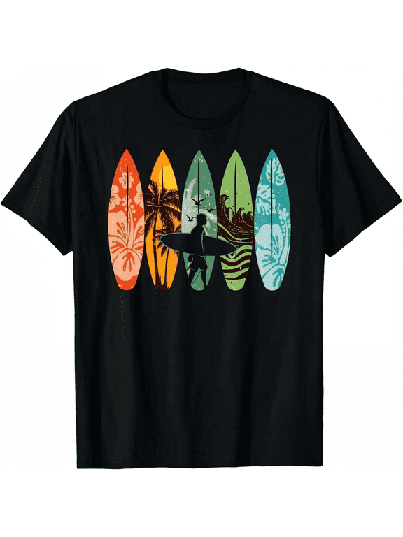 Surfboarder Hawaii Wave Surfing Surfboard Lover Beach Surfer T-Shirt