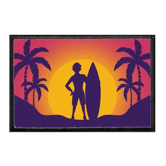 Surfer At Sunset - Male - Removable Patch