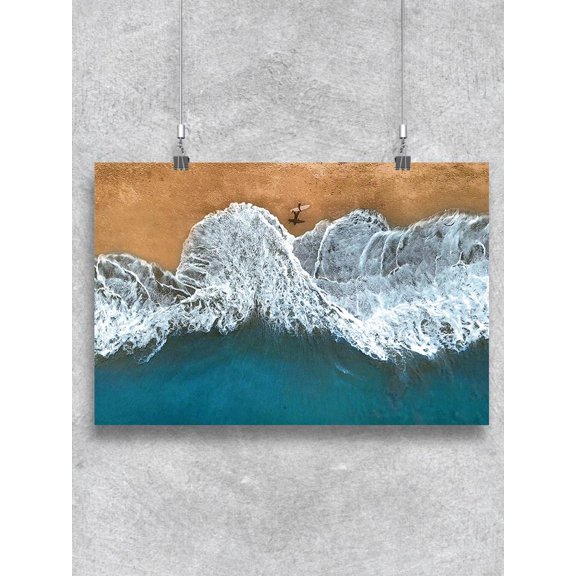 Surfer At The Beach Poster -Image by Shutterstock