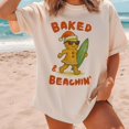 thumbnail image 1 of Surfer Christmas Tee, Women’s CHRISTMAS IN JULY Shirt, Coastal Christmas Shirt, Beach Lover Christmas Shirt, Funny Surfer TH240618, 1 of 5