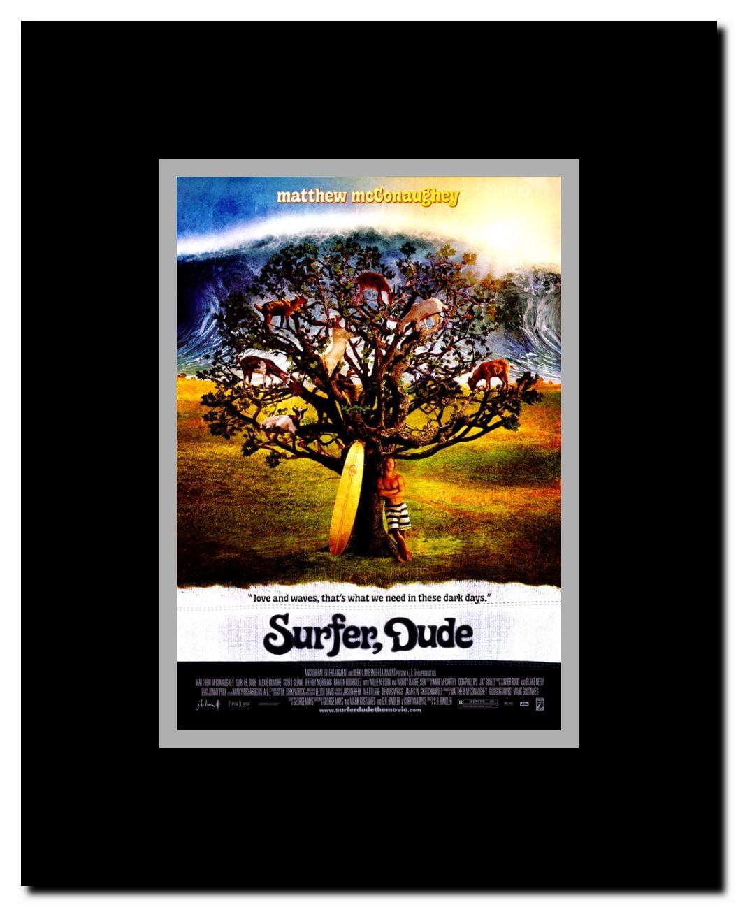 Surfer Dude Framed Movie Poster