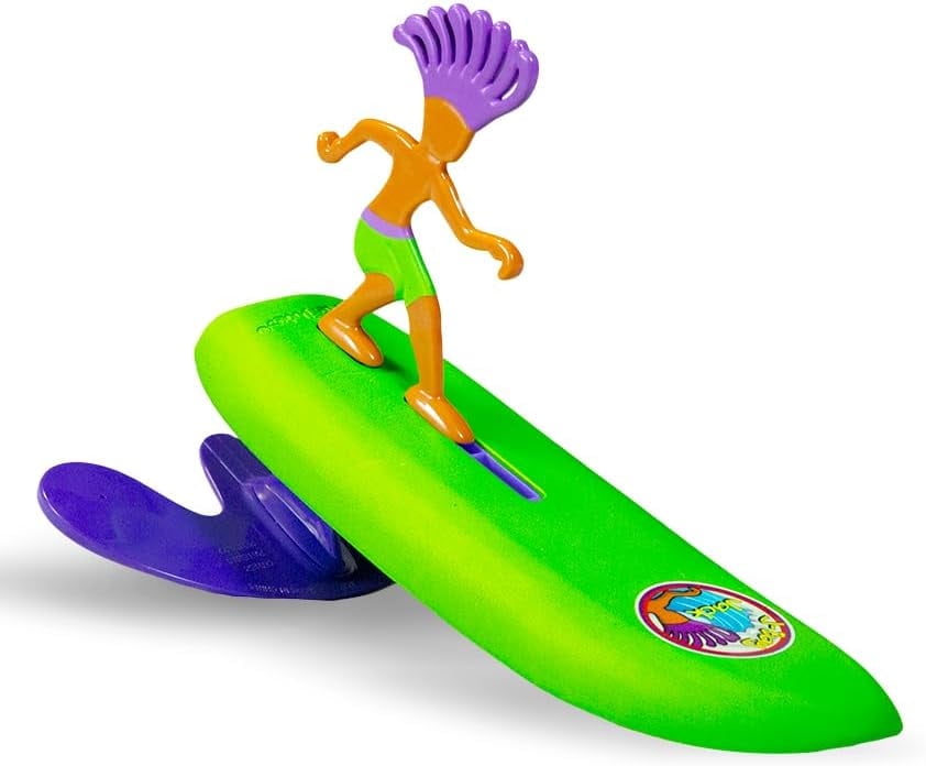 Surfer Dudes Classics Wave Powered Mini-Surfer and Surfboard Toy