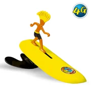 Surfer Dudes Classics Wave Powered Mini-Surfer and Surfboard Toy - Trestles Tim