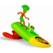 Surfer Dudes Legends & Surfer Pets Wave Powered Mini-Surfer, Pet and Surfboard Beach Toy - Maui Martian and Bahthoven