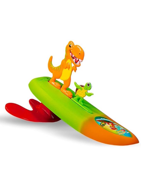 Legends & Surfer Pets Wave Powered Mini-Surfer, Pet and Surfboard Beach Toy - Tofino Rex and Coral