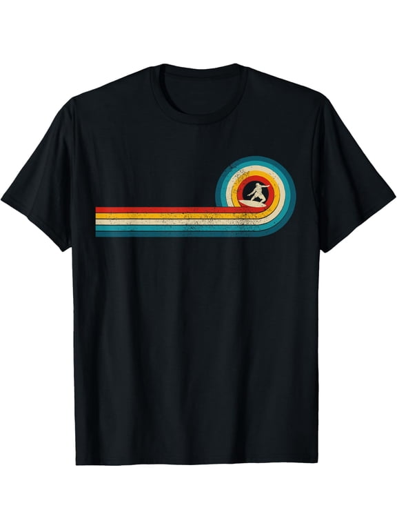 Surfer Gift Vintage Wave Retro Surfing Surf Beach T-Shirt