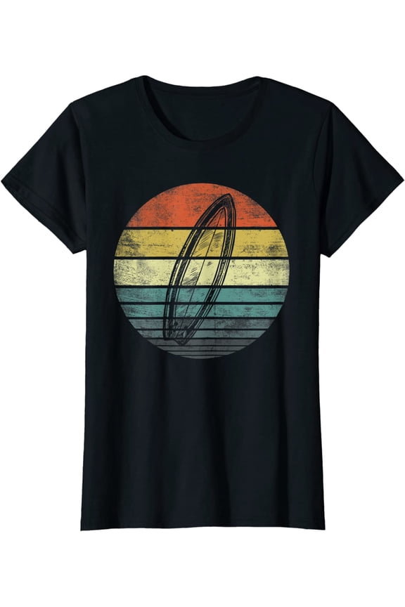 Surfer Gifts Retro Sunset Surfboard Silhouette Surfing Gifts T-Shirt